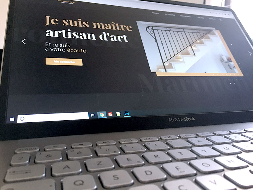 agence web la roche sur yon pour créer un site internet La belle Page web travaille pour Ferronnerie Martinelli referencement de site web
